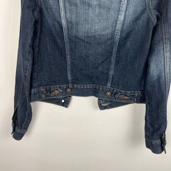 VTG MUDD | Blue Dark Wash Denim Y2K Jean Jacket | Junior's - Picture 5 of 10